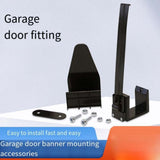 Garage Door Banner, 4PCS/6PCS Heavy-Duty Nylon Banner Clamps, Quick Install Springed Bracket V1192-AZ-W-31167
