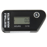 LCD Digital Hour Meter Gauge Vibration Activated,Waterproof Design,for All Vibrating Machine,Air V1192-AZ-W-0650