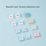 Unique 139 PBT Keycaps for Mechanical Gaming Ergonomic Design PBT KeyCaps Wear Resistant V1370-AZ4-06923