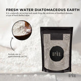 Orku 2Kg Fine Diatomaceous Earth - Food Grade FCC Fossil Shell Flour Powder V238-SUPDZ-12295728824400