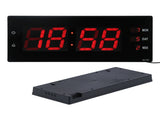 Electronic Digital Wall Clock Night Lights Temperature Calendar Clock for Home Office 100240VUK V1294-YM0901-3115210104412