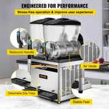 Commercial Slush Machine Margarita Slush Maker 2x15L Frozen Drink Machine V952-SY15L800W220VNTYYV3