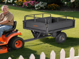 Garden Utility Trailer, 10 Cu. Ft & 227 kg Capacity, ATV UTV Hauling Trailer, Tow Behind Steel Dump V952-HYTCHSTPK10CJT946001V0