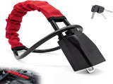2 Set Red 28 Inch Car Steering Wheel Anti Theft - Universal Steel Cable Anti Shear Seat Belt V888-ELOSUNG55175-6