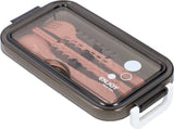 Pink Box with Soup Bowl - Bento Box - Adult Box - Meal Boxes - Children's Box V1188-MS-313-0160