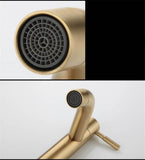 Brushed faucet, single cold water faucet, stainless steel waterfall bathroom sink faucet, bathroom V1369-AZ3-W-03777