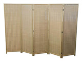 Bamboo Room Divider 5 Panel Folding Privacy Screen V957-SDFOROSN3610S