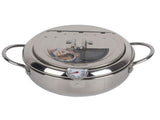 Stainless Steel Deep Frying Pan Japanese Tempura Fryer with Thermometer Control Non Stick Frying Pan V1294-YM0717-10048534