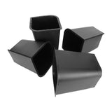 4 Pcs 8in Trapezoid Heavy Duty Bed Chair Risers Feet Leg Lift Furniture Extra Raisers Stand V1294-YM0901-3114230085611