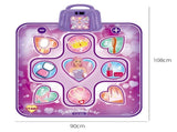 Kids Electronic Dance Mat Princess Theme Musical Rhythm Game with LED Lights Adjustable Volume V888-ELOSUNG40407