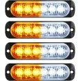 LED Amber Strobe Lights Vehicle Emergency Strobe Lights for Trucks LED Flashing Car Lights V1188-CYX-J02-1627