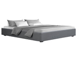 Artiss Bed Frame King Size Gas Lift Base Grey TOKI BFRAME-E-TOKI-K-GY-AB