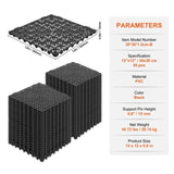 Modular Interlocking Cushion, 55 Pack 30 x 30 cm Splicing Drainage Mats, PVC Interlocking Drainage V952-HZXSJDD1212YJT8W2V0
