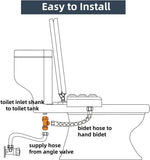 Premium Elongated Toilet Seat with Bidet T Adapter V1258-DP02-C-838