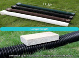 11.5ft Long Gutter Downspout Extensions Flexible, 4" Diameter Downspout Extender, Down Spout V1258-DP02-WO-1034