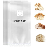 20 Pcs Mushroom Grow Bags, Extra Thick 6 Mil Mushroom Bag High Temperature Resistance, 8 x 5 x 20 V1192-AZ-W-17516