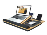 CARLA HOME Bamboo Laptop Lap Desk with Cushion and Angle Adjustable for Office and Home LSB-36067