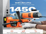 Magnetic Drill, 1450W Motor 1.6 in Boring Diameter,810 lbf Portable Electric Mag Drill Press, with V952-CLZTJ2J40MMMO8WSCV3