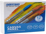 Painting Canvas Panel Boards - 5x7 Inch 24 Pack with 6 x6 Inch Canvas Panel Super Value 12 Pack V1258-DP02-C-1016