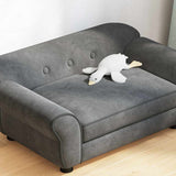 Dog Sofa Dark Grey 72x45x30 Cm Plush 43_171039