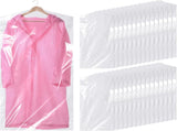 30 plastic clothing covers, 60*140cm laundry bags, transparent clothes hangers, clothing bags, V1259-DP01-BO-269
