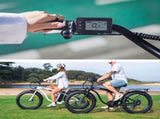 VALK Electric Fat Tyre Cruiser Bike, eBike with Throttle, Matte Black V219-BIKEMBVAF5KA
