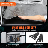 Grow Tent 48 x 48 x 80 in Indoor Growing Tent Hydroponic Window Door Tray V952-ZZZPJSJSJTHSH2RLQV0