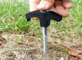20PCS Galvanized Steel Camping Tent Pegs Ground Stakes for Hiking Outdoors V1308-DSZKI-211