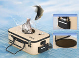 Fishing Bait Bucket - Aerated Live Bait Container with Oxygen Holes, Durable Leakproof Transport Box V1366-AZ2-W-16484