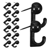 30pcs 20 Lbs Pin Hooks Push Pin Hangers Metal Hooks Picture Hanging Nails for Home Office or Fabric V1366-AZ2-W-25049