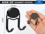 5Pcs Magnetic Hooks for Cruise Cabins Essentials Door Magnets 50LBS Ship Walls Must Haves Classroom V1107-113-83037-BLK-5PCS