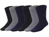6 Pairs BAMBOO SOCKS Mens Heavy Duty Premium Thick Work Socks Cushion BULK - Assorted Colour Pack V563-6MBSKS-ACOLOUR-SIZE6-11