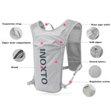 Grey-Orange 5L Ultra-Light Hydration Running Vest - Quick-Dry Trail Running & Marathon Backpack with V888-ELOSUNG42144