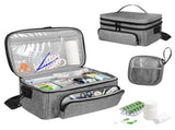 Double Layer Accessories Organizer with 2 Detachable Pouches, Large Storage Bag for V1192-AZ-W-11354