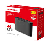 Mercusys MT110 150Mbps 4G LTE Modem, 150 Mbps at 2.4 GHz, 4G Cat4 150/50 Mbps, Build-In 2200 mAh V1202-V2-NWMS-MT110