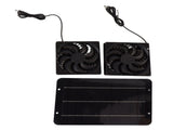 Solar Powered Fan Kit Waterproof Portable 10W 12V for Chicken Coop Greenhouse Dog House Shed Exhaust V1294-YM0703-3114230003911