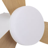 25 Inch Ceiling Fan with Light and Remote Flush Mount Quiet DC Motor 6 Speeds Dimmable 3000-6500K V1294-YM0901-3119250021111