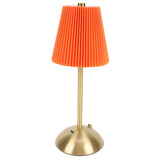 Small Pleated Table Lamp Iron Fabric Soft Lighting Bedside Nightstand Desk Lamp for Bedroom Living V1294-YM0901-3119250067812