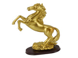 Horse Statue Gold Synthesized Resin Unique Horse Art Figurine for Wine Cabinet Office Leaping Horse V1294-YM0710-3115230125912