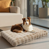 Plush Pet Bed with Non Slip Base and Removable Cover V767-P-XD1836-L-BG