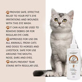 pet products Pet products COAZON, Eye Stain Remover for Dogs and Cats, Dry Eyes, Keratitis V1107-ANTIBACTERIAL EYE DROPS