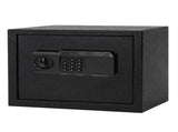 Levede Fireproof Safe Box with LED Light Alarm USB Steel for Home Use Black SAFE1008-AU