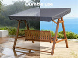 Gardeon Swing Chair Wooden Garden Bench Canopy 2 Seater Outdoor Furniture ODF-GSC-W2S-TK-AB