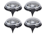 4 Pack Solar Garden Lights 8 LED Outdoor Ground Lights for Sidewalk Yard Lawn Patio Pathway Walkway V1294-YM0714-3119210330212