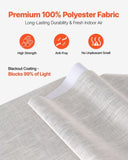 VEVOR Panel Track Blinds Extendable Track 116 to 218 cm W Trimmable Light Gray V952-MBGDBYCW4588U6BC9V0