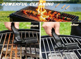Electric Grill Brush Rechargeable 3-Speed with 180 Degree Adjustable Stainless Steel Head V1188-MS-710-137