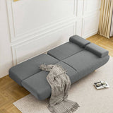 LEVEDE CONVERTIBLE SOFABED WITH USB CHARGE AND SIDE TABLE SOFABED1008-DG