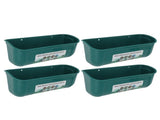 4pcs Large Chicken Feeder Feed Trough with Clips Hanging Fence Feeders for Goat Duck Goose Livestock V1294-YM0901-3111240029113