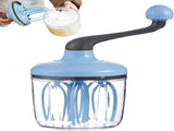 Manual Egg Beater Blue Handheld Butter Mixer Kitchen Baking Tool Accessory V1258-DP02-BOL-281