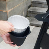 Drip Bucket with Grease Trap Funnel and Disposable Foil Liner,Large Capacity Grease Bucket Grease V1366-AZ2-W-14506